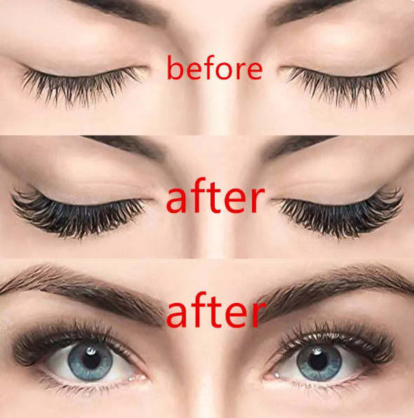 Magnetic Eyelashes Before and After Use